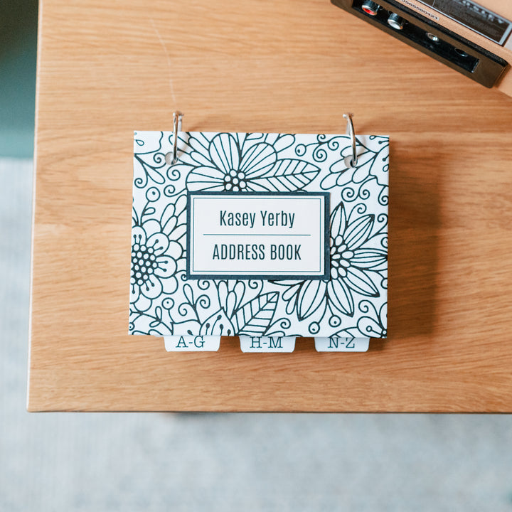 Personalized Address Books | Refillable and Customizable - inAWE Handmade Gifts, Personalized Gifts, Spiritual Gifts 