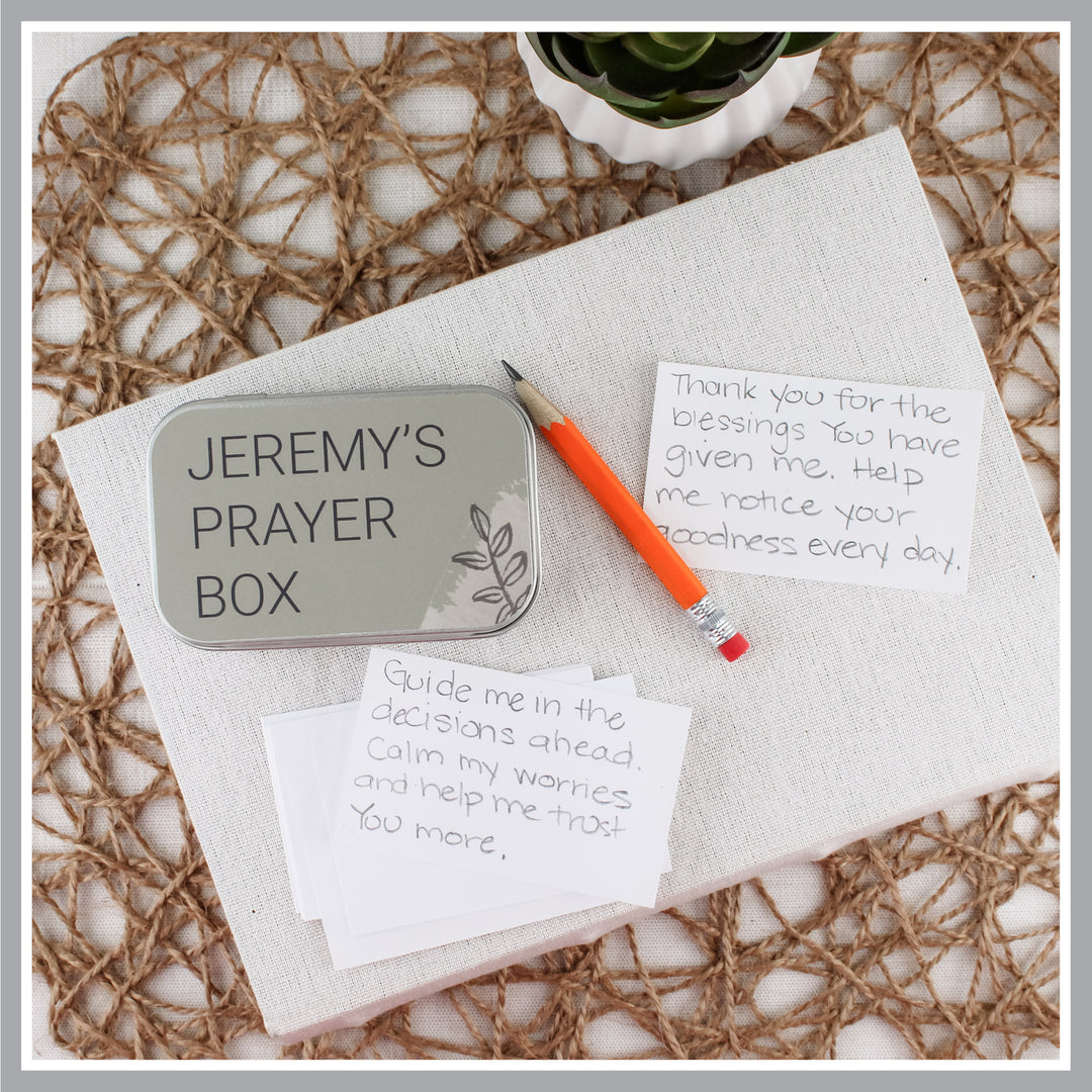 Personalized Prayer Box – Prayer Gift with Bible Verse