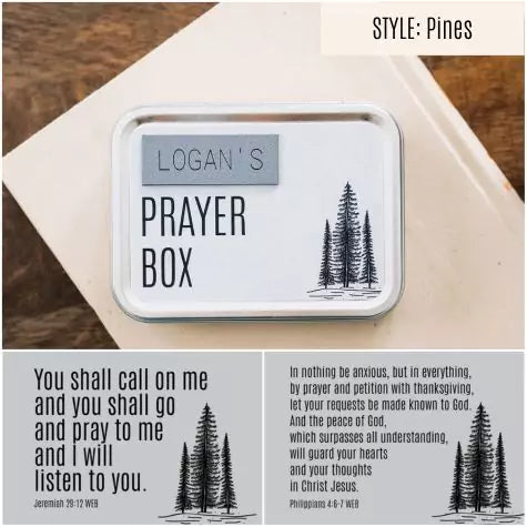Bible Verse Gifts - Personalized Prayer Tin - inAWE Handmade Gifts, Personalized Gifts, Spiritual Gifts 