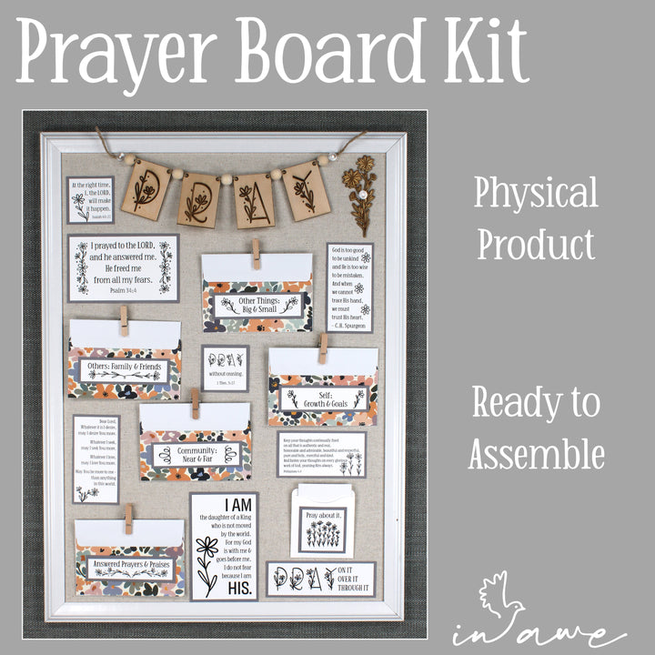 DIY Daisy Prayer Board Kit – Unique Prayer Board Ideas for Your Space - physical product that ships ready for you to assemble.