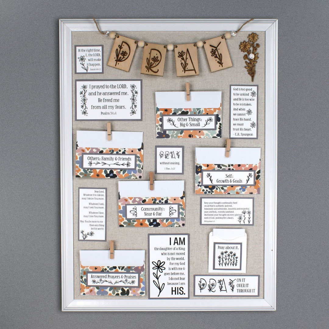 DIY Daisy Prayer Board Kit – Unique Prayer Board Ideas for Your Space - Christian Gifts store, inAWE Handmade.