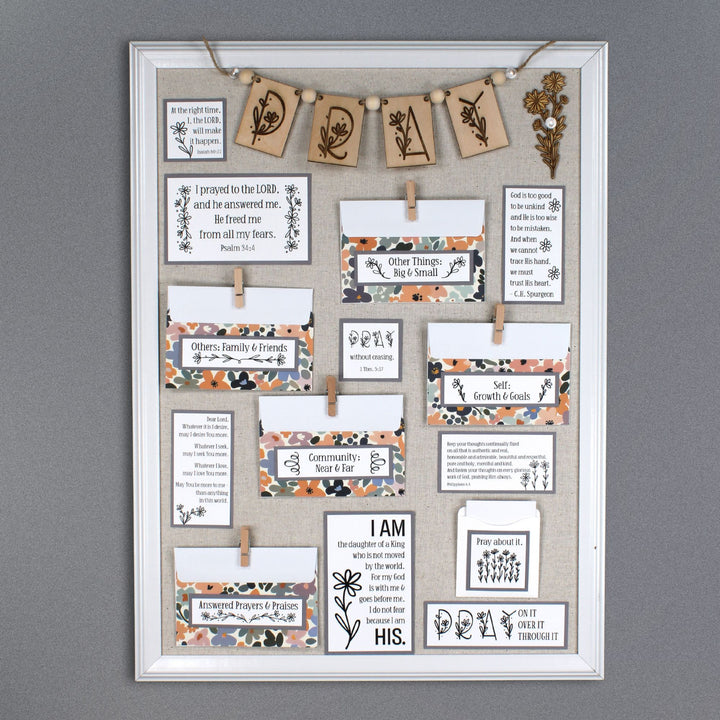 DIY Daisy Prayer Board Kit – Unique Prayer Board Ideas for Your Space - Christian Gifts store, inAWE Handmade.