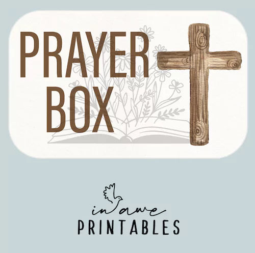 prayer box ideas with rugged cross printables by inawehandmade.