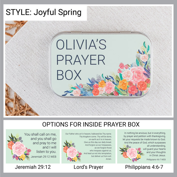 Personalized Prayer Box – Confirmation Gift for Christian Teens