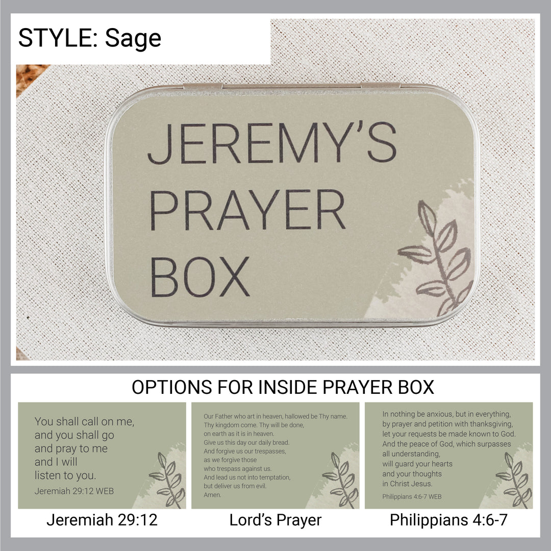 Personalized Prayer Box – Confirmation Gift for Christian Teens