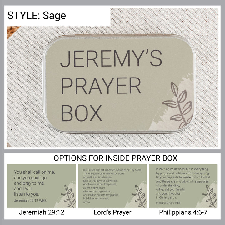 Personalized Prayer Box – Confirmation Gift for Christian Teens