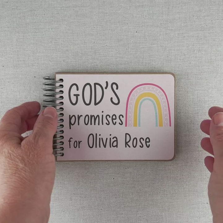 God's Promises Board Books - Personalized Baby Girl Gifts