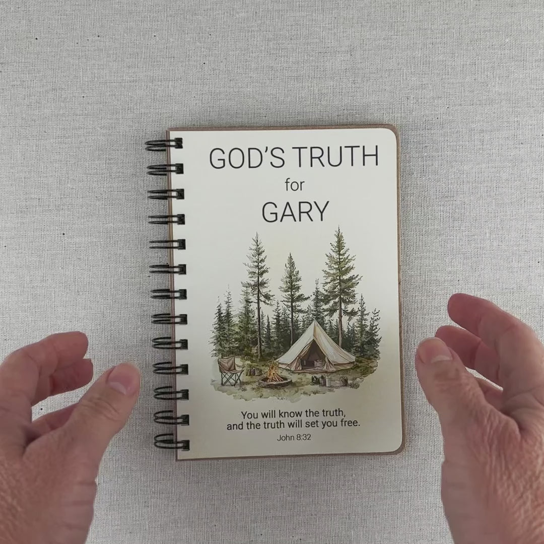 Christian Gifts for Fathers Day | Personalized Outdoors Book of Truth