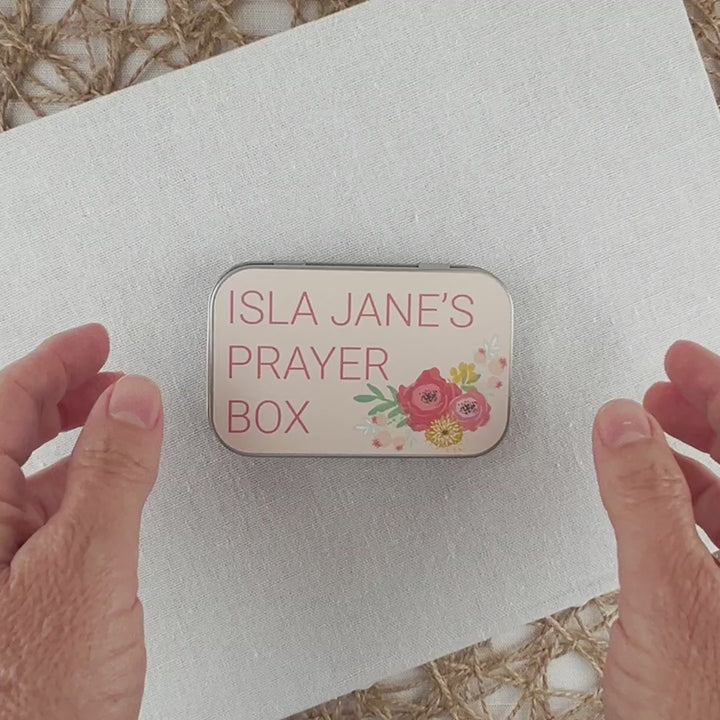 Personalized Prayer Box – Baptism Gift for Girls and Goddaughters