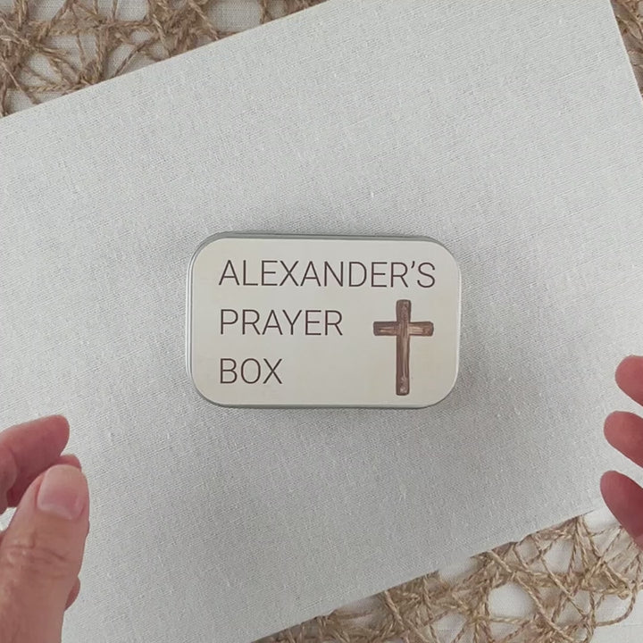 Personalized Prayer Box – First Communion Gift for Boys