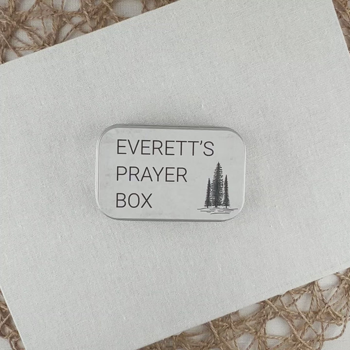 Personalized Prayer Box – Baptism Gift for Boys and Godsons