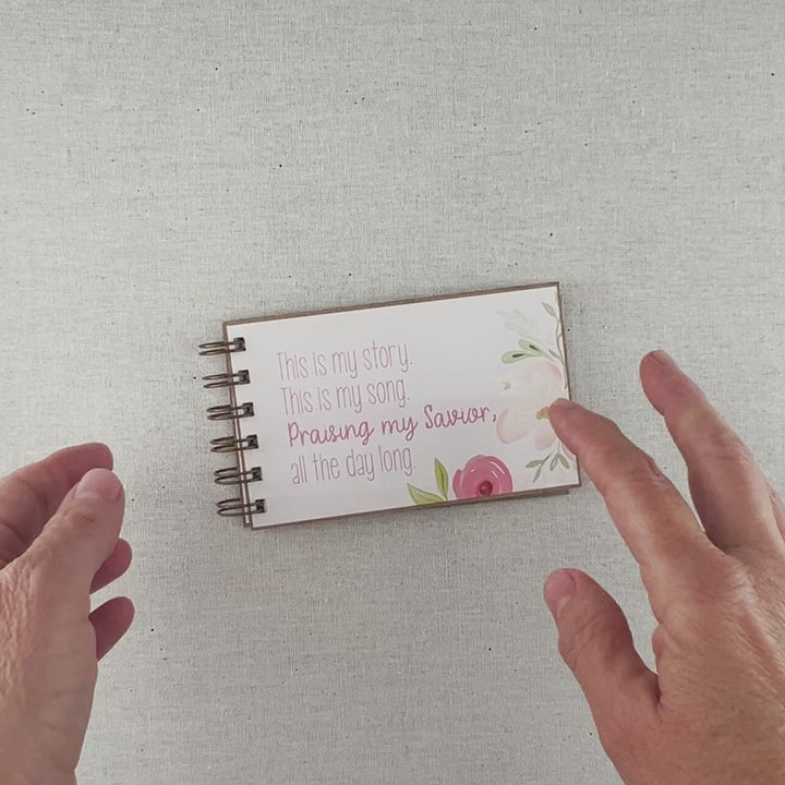 Christian Gratitude Journal – Pink Floral Prayer Journal