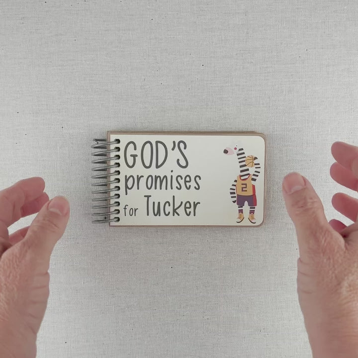 God's Promise Book - A Cherished Gift for Your Godson with Personalized Nameplate and Bible Verses