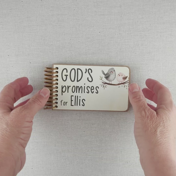 Baby Personalized Gift - Unique Handcrafted Book Filled with God's Promises and Bible Verses