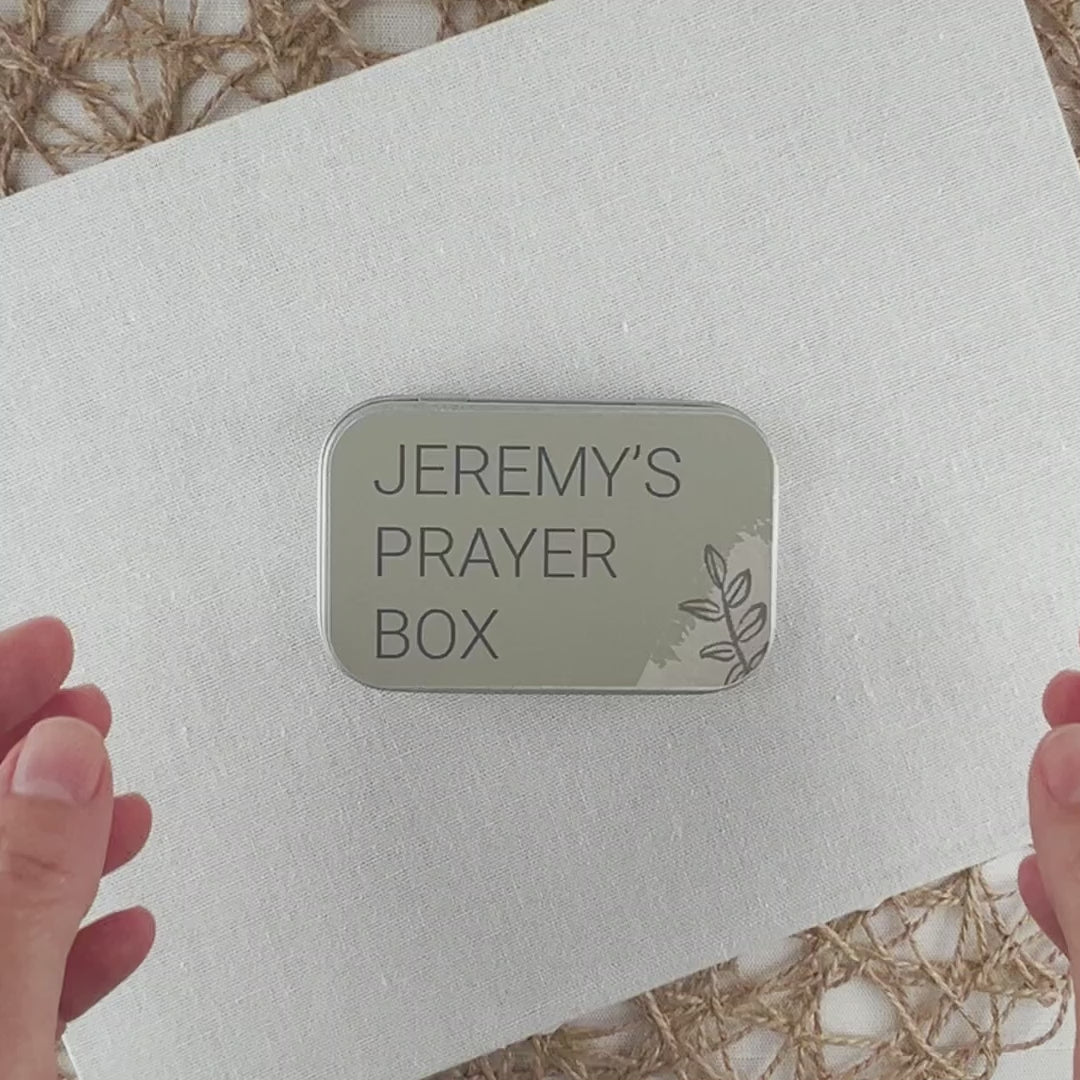 Personalized Prayer Box – Prayer Gift with Bible Verse