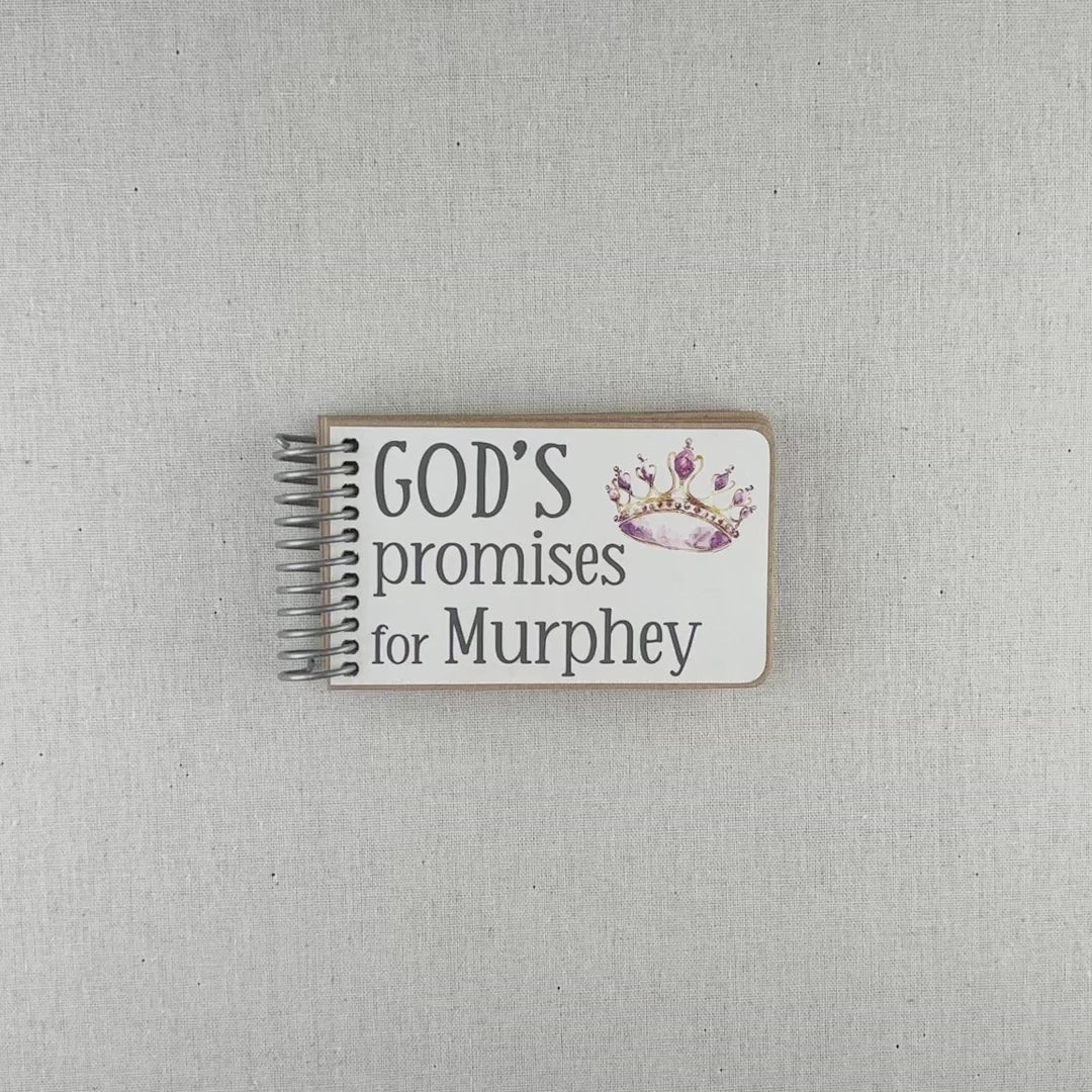 Purple Princess God’s Promises Book | Baby Religious Gift