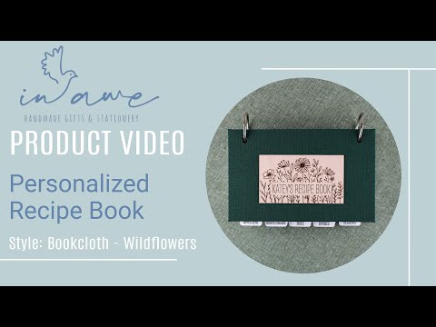 Personalized Recipe Book | Custom Cookbook with Alpha Tabs