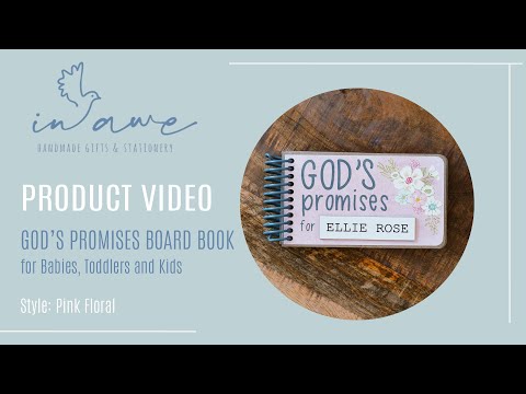 best gift for goddaughter, personalized God's Promise book YouTube product video.