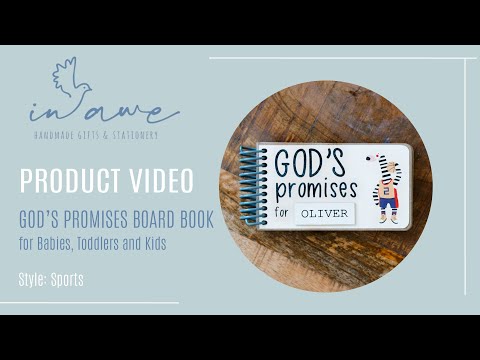 YouTube product video of sports themed gift for godson baptism.