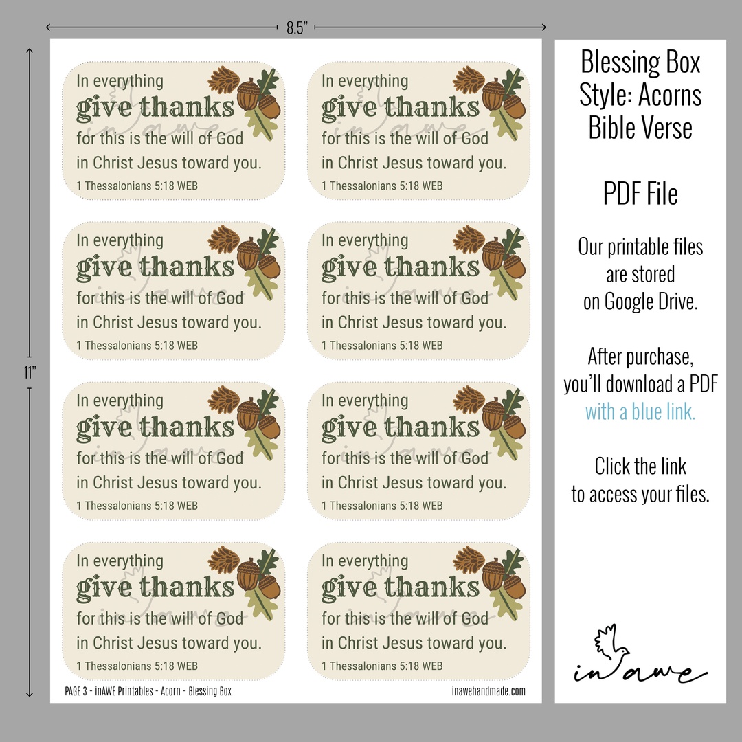 printable-thanksgiving-craft-kit-blessing-box-with-acorns-and-pineco-inawe for Blessings In A Shoebox Free Printables Printable Thanksgiving Craft Kit - Blessing Box with Acorns and Pineco – inAWE for Blessings In A Shoebox Free Printables