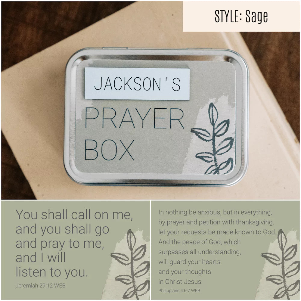 Gifts for Christian Friends - Personalized Prayer Tin