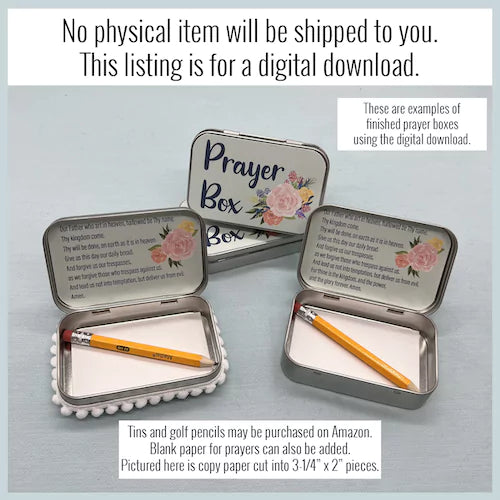 Example of Sunday school craft idea about prayer - diy prayer box.