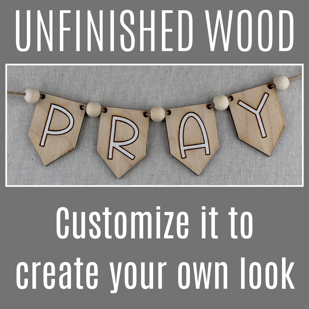 AMEN Wood Banner DIY Kit – Faith-Inspired Decor for Prayer Wall Ideas - inAWE Handmade Gifts, Personalized Gifts, Spiritual Gifts 