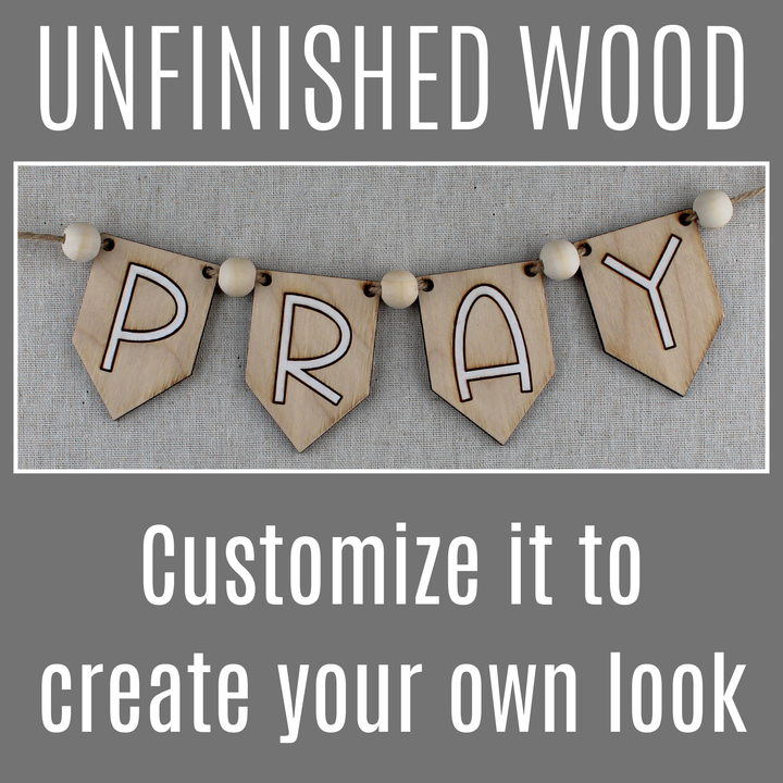 AMEN Wood Banner DIY Kit – Faith-Inspired Decor for Prayer Wall Ideas - inAWE Handmade Gifts, Personalized Gifts, Spiritual Gifts 