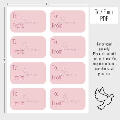 to from labels to download and print for Valentine's Day box idea.