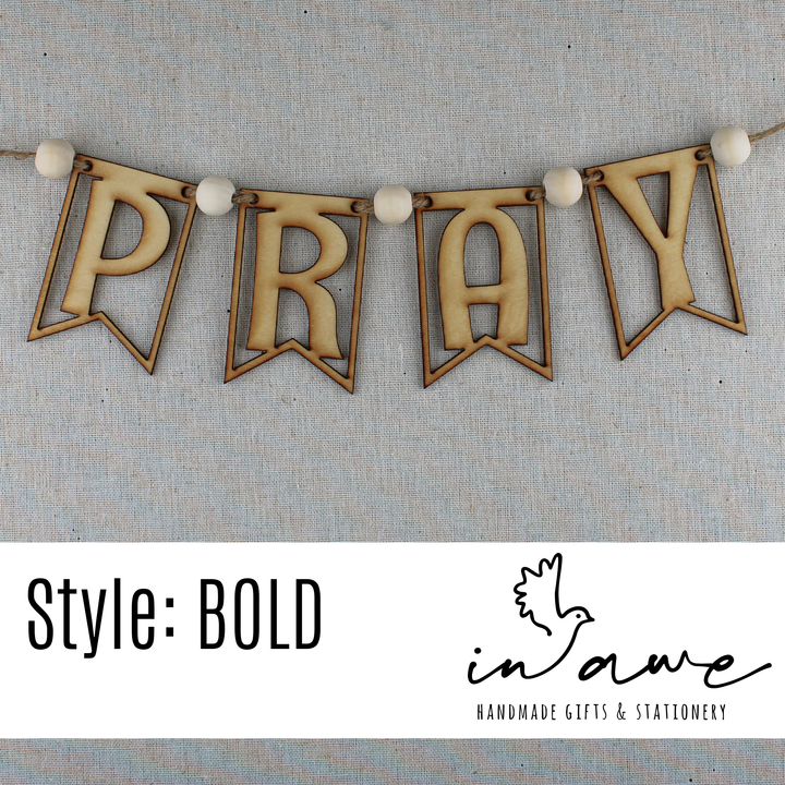 AMEN Wood Banner DIY Kit – Faith-Inspired Decor for Prayer Wall Ideas - inAWE Handmade Gifts, Personalized Gifts, Spiritual Gifts 